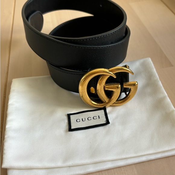 Authentic Gucci Belt GG Marmont Wide with dustbag - Picture 2 of 3